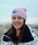 Ladies  Pink & White Beanie