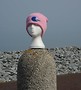 Ladies folded Beanie - Pink